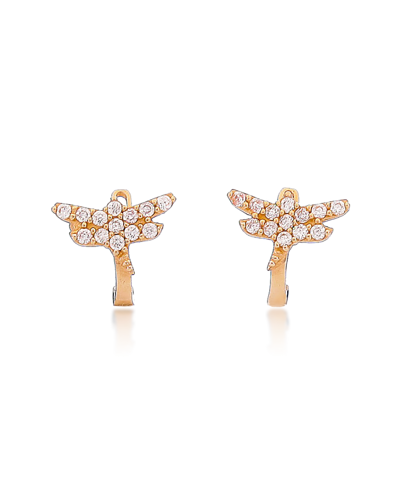 Kuldkõrvarõngad tsirkoonidega Goldinga 00520