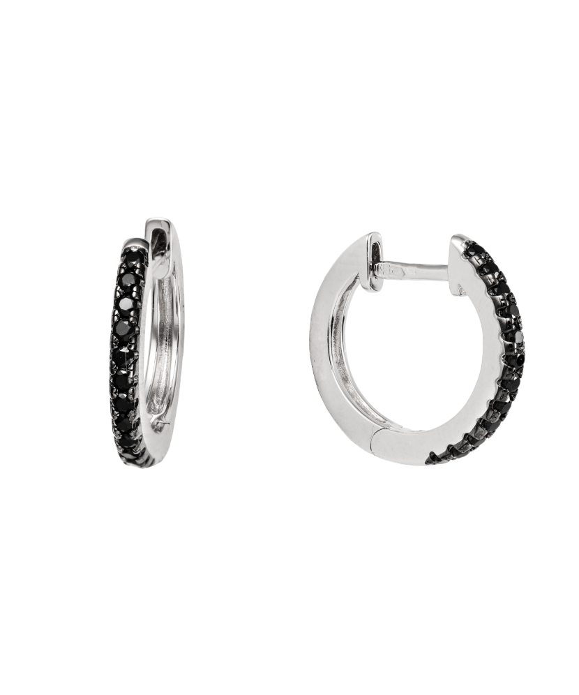 Hõbekõrvarõngad tsirkoonidega ja spinelliga