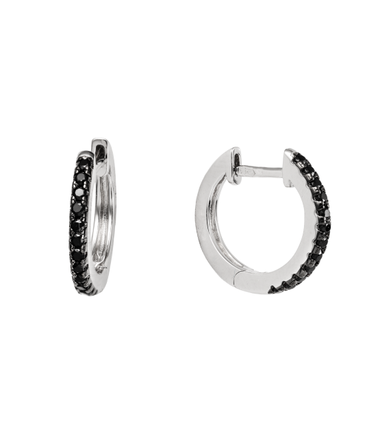 Hõbekõrvarõngad tsirkoonidega ja spinelliga