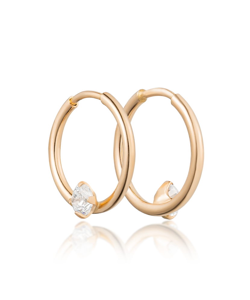 Kuldkõrvarõngad rõngad 12mm Goldinga 00671