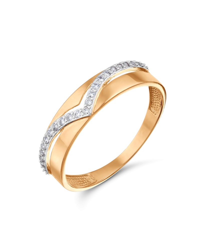 Kuldsõrmus tsirkoonidega Goldinga T14701A476