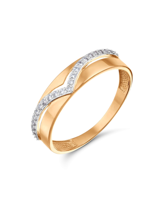 Kuldsõrmus tsirkoonidega Goldinga T14701A476