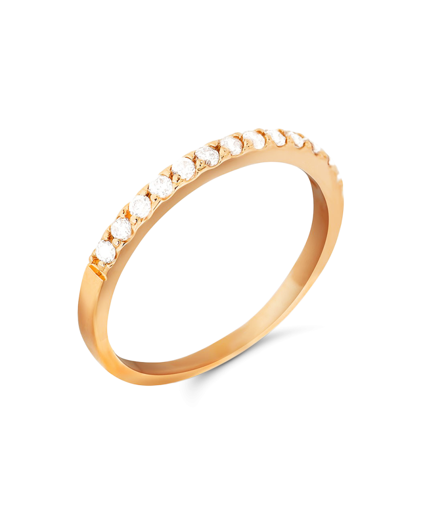 Золотое кольцо с цирконами