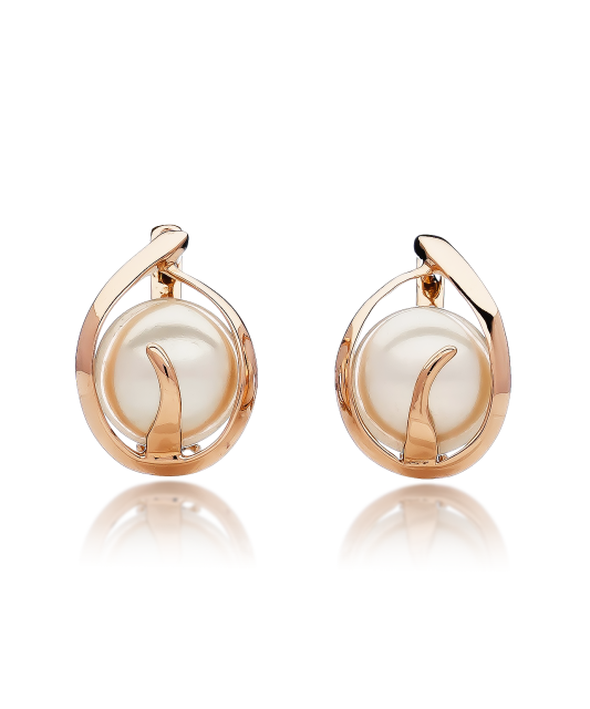 Kuldkõrvarõngad pärliga Goldinga 00825