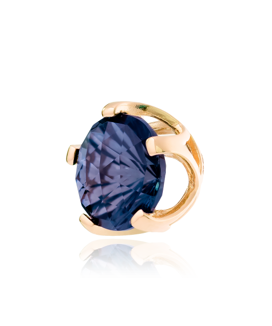 Золотой кулон/подвеска с лондонским топазом