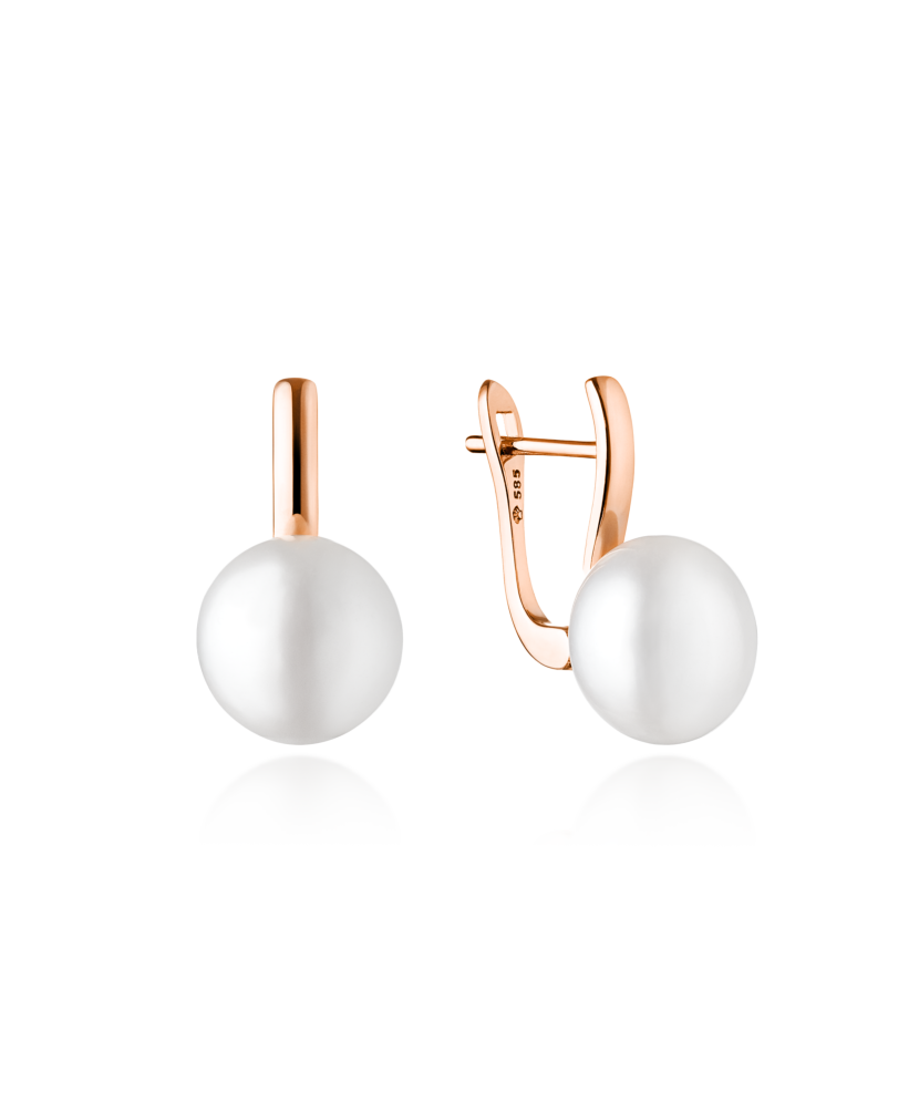 Золотые серьги с жемчугом