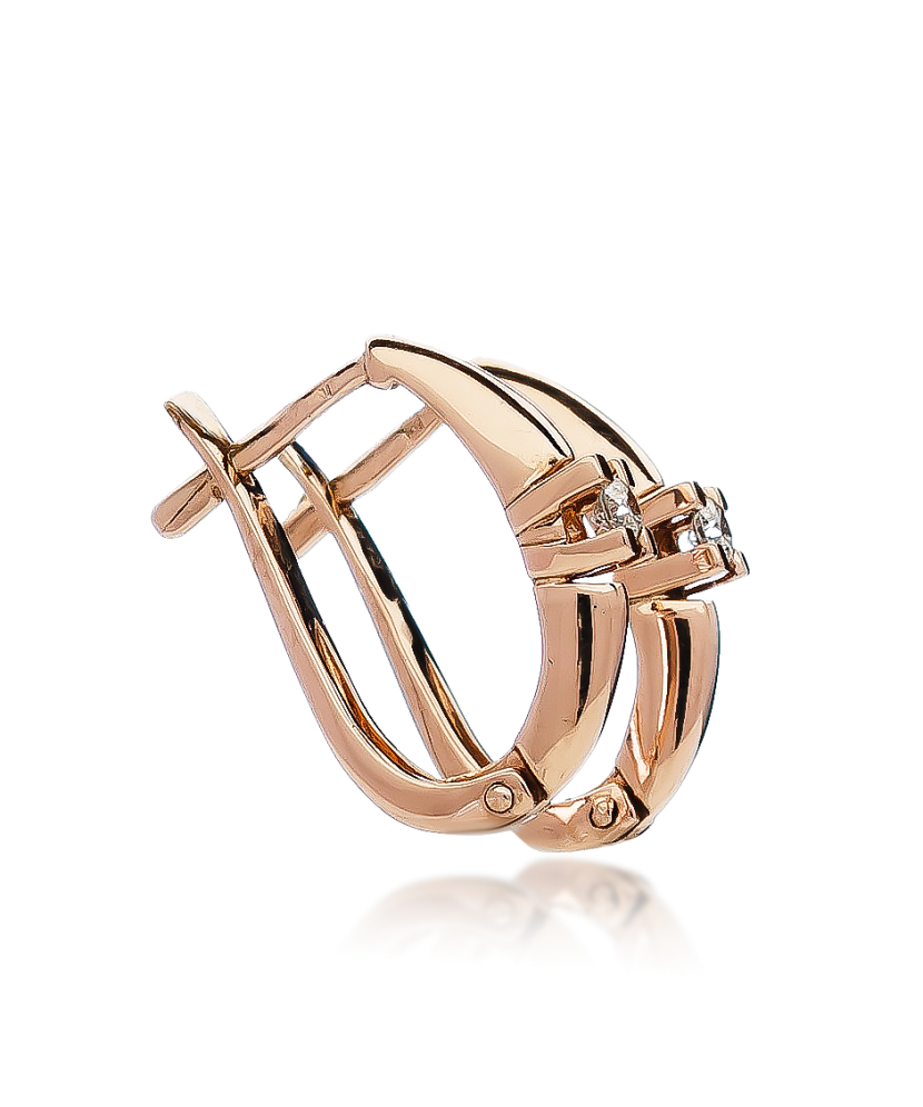 Kuldkõrvarõngad briljandiga