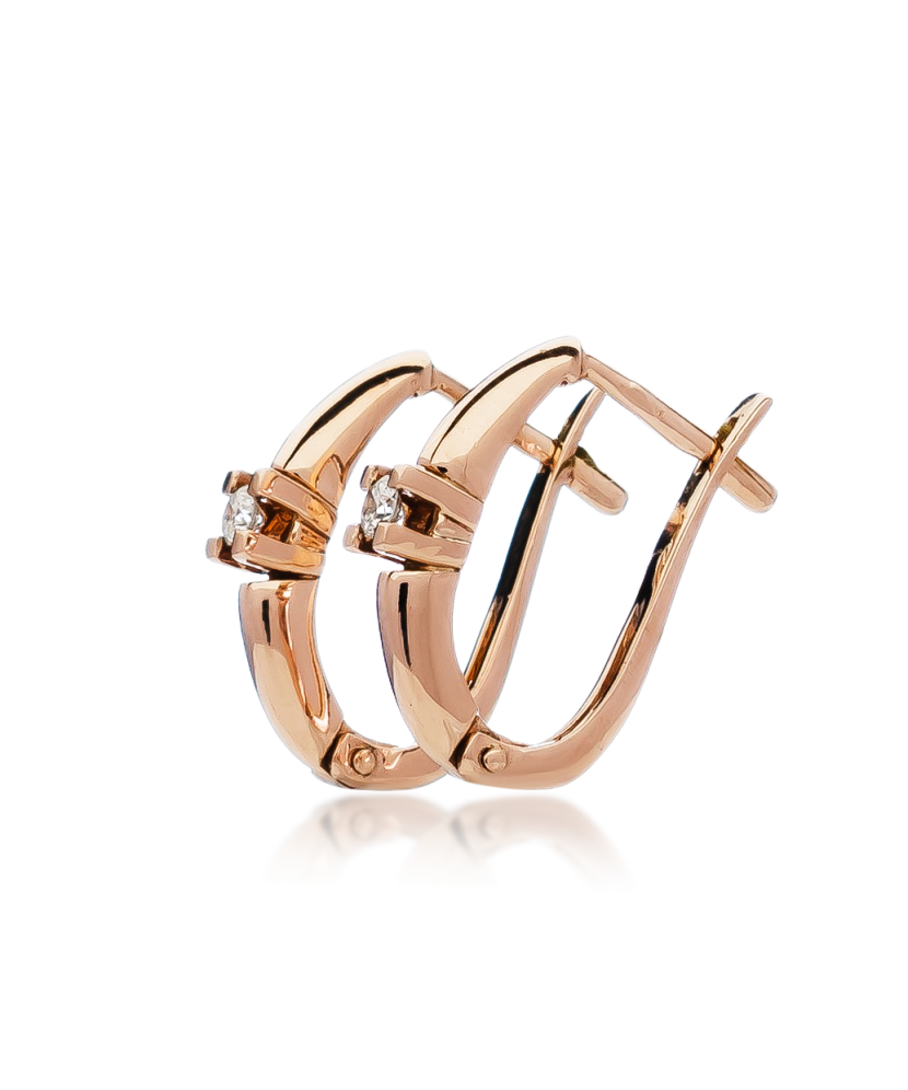 Kuldkõrvarõngad briljandiga