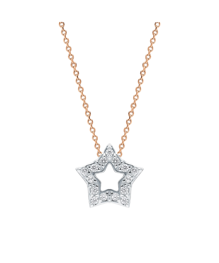 Золотой подвеска с цирконами