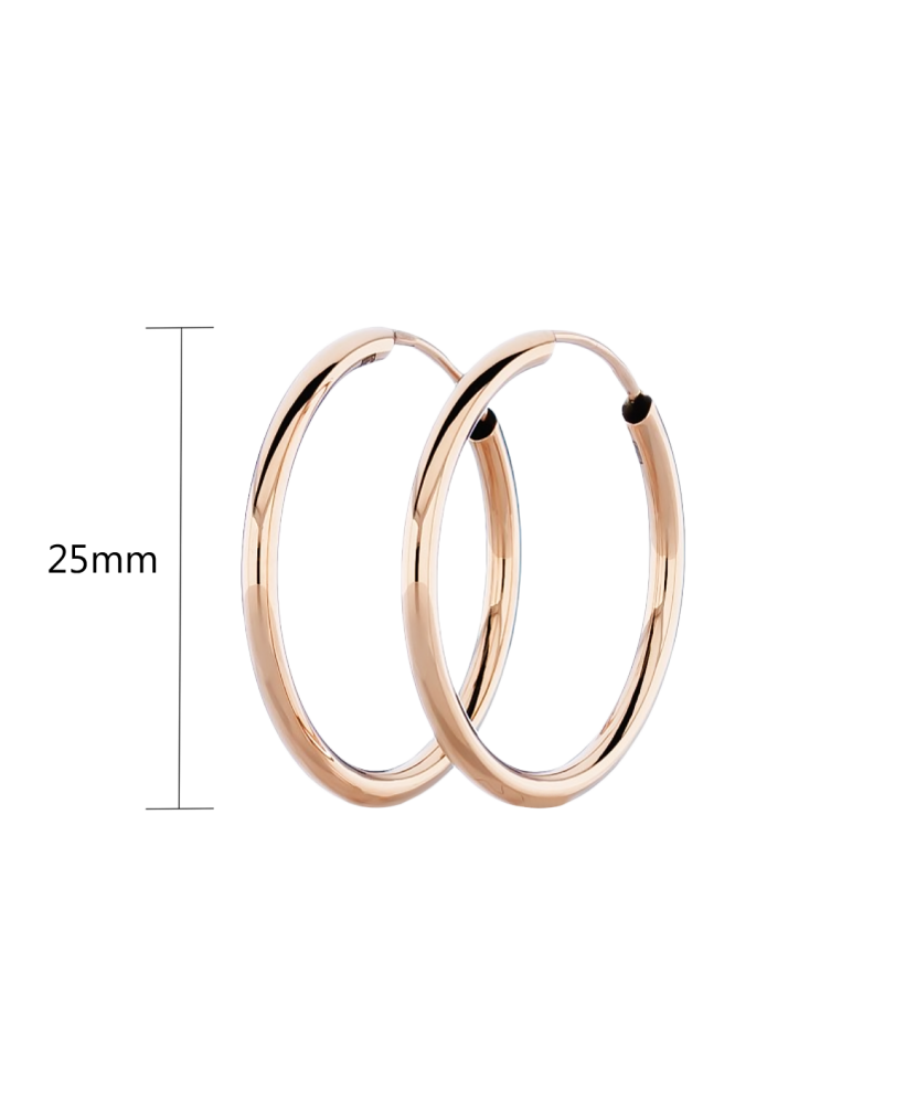 Kuldkõrvarõngad 25 mm Goldinga 00805