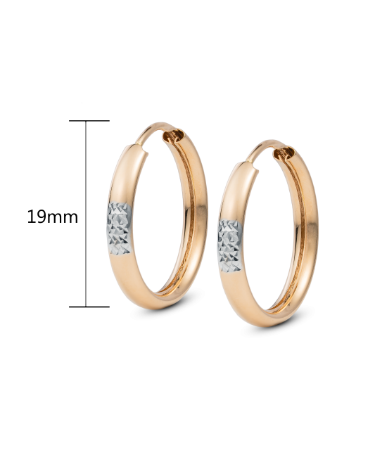 Kuldkõrvarõngad 19mm Goldinga XXHOE506705-WR-DC