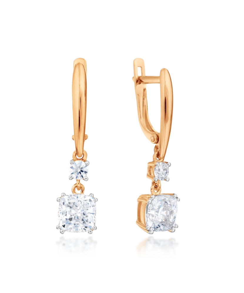 Kuldkõrvarõngad kristallidega