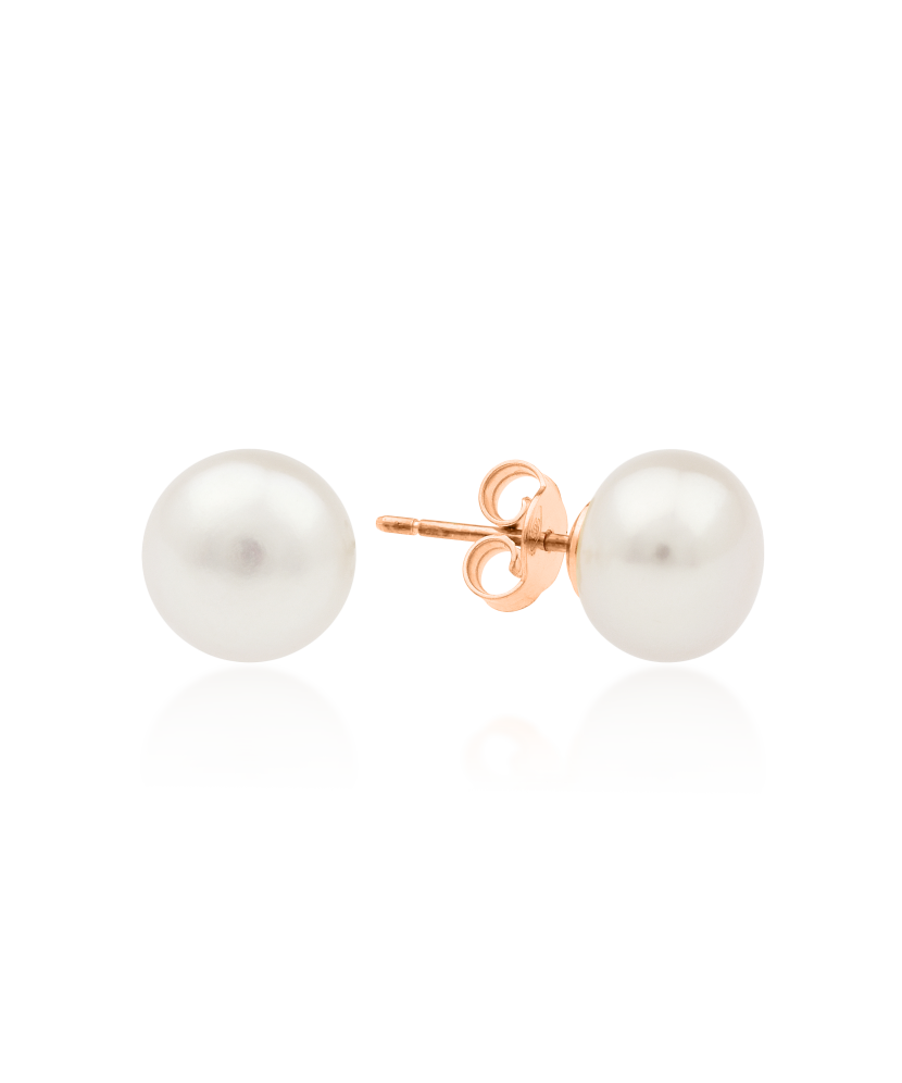 Kuldkõrvarõngad pärliga 9mm Goldinga EFB09G-BALT