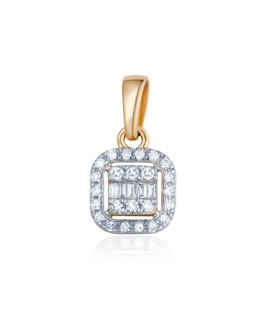 Золотой подвеска с бриллиантами