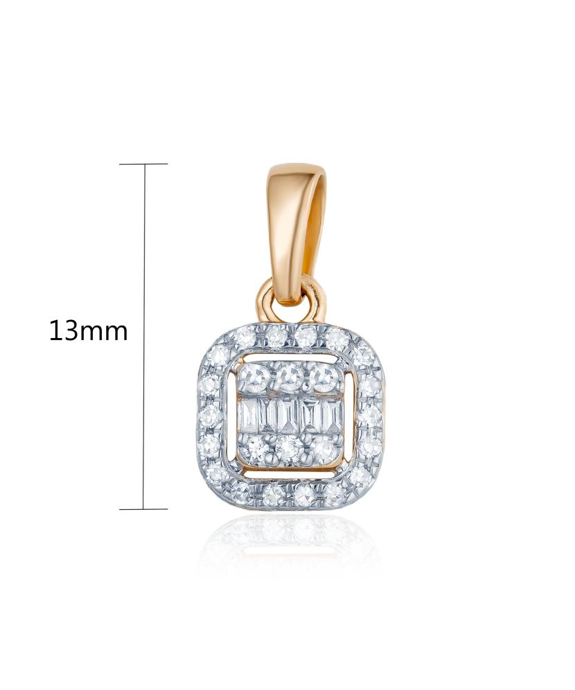 Золотой подвеска с бриллиантами