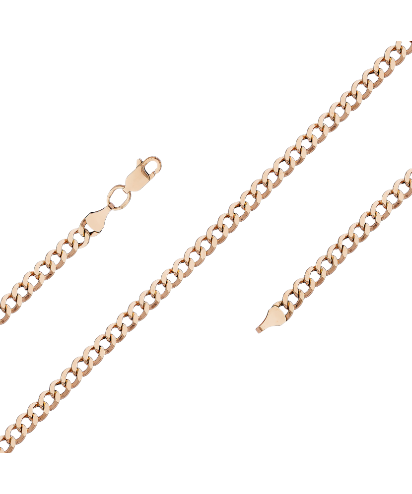 Kuldkett "Curb" 3.3mm Goldinga CURB33MM