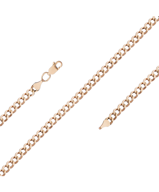 Kuldkett "Curb" 3.3mm Goldinga CURB33MM