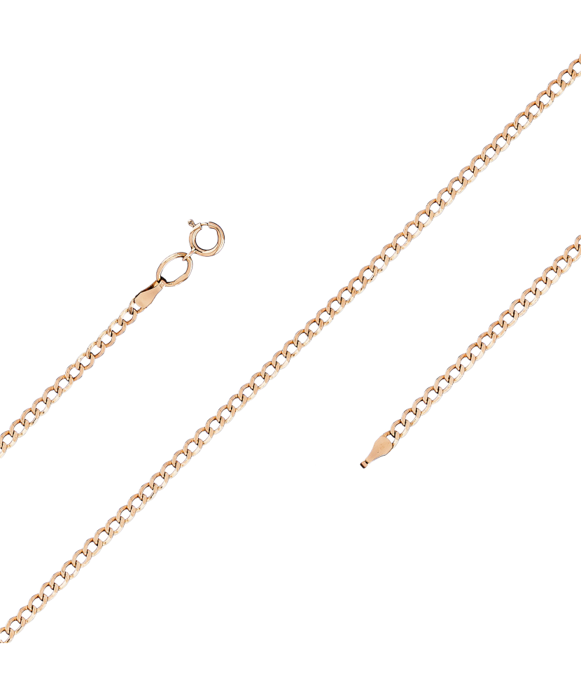 Kuldkett "Curb" 1.5mm Goldinga CURB15MM