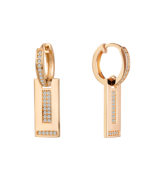 Kuldkõrvarõngad tsirkoonidega