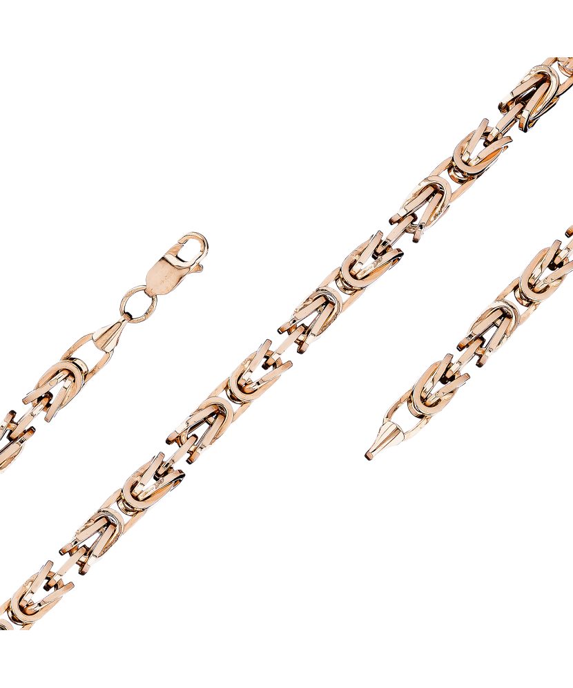 Kuldkett "Royal python" 3mm Goldinga RPYTHON3MM