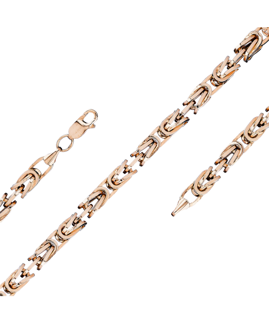 Kuldkett "Royal python" 3mm Goldinga RPYTHON3MM