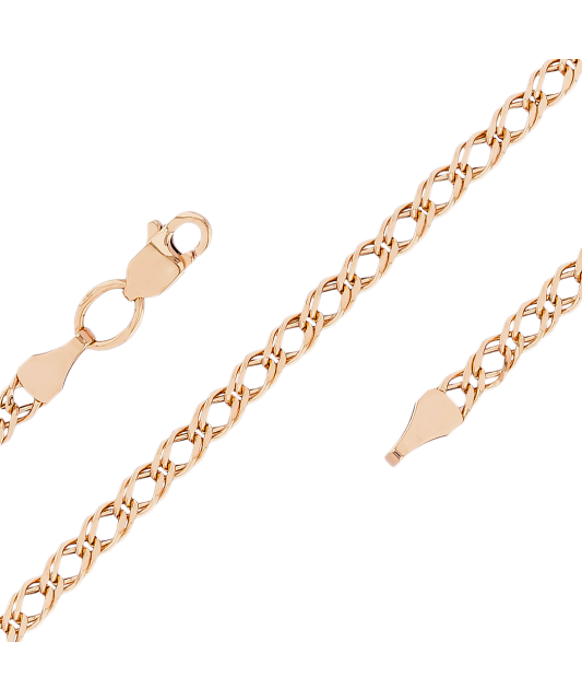 Kuldkett "Rombo" 3mm Goldinga ROMBO3MM