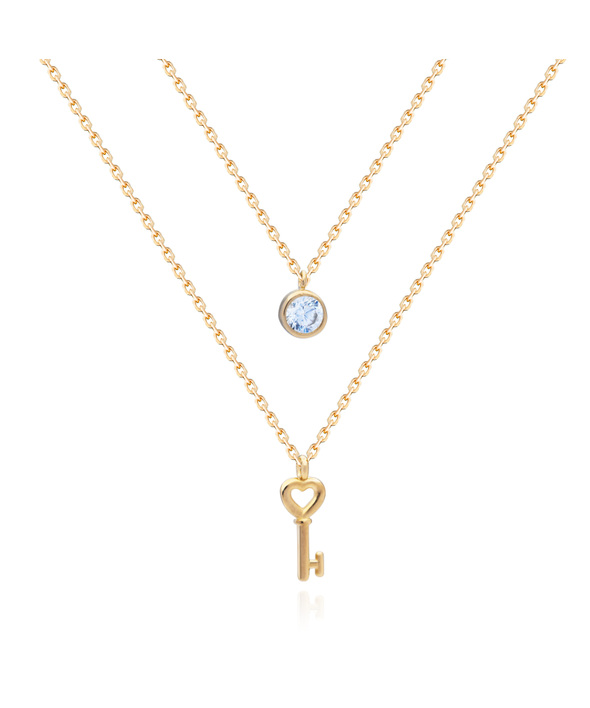 Kollase kuldkett Tsirkoonist Ripatsiga