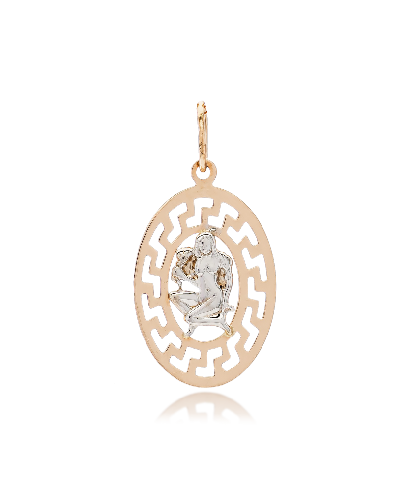 Золотой подвеска "Дева"