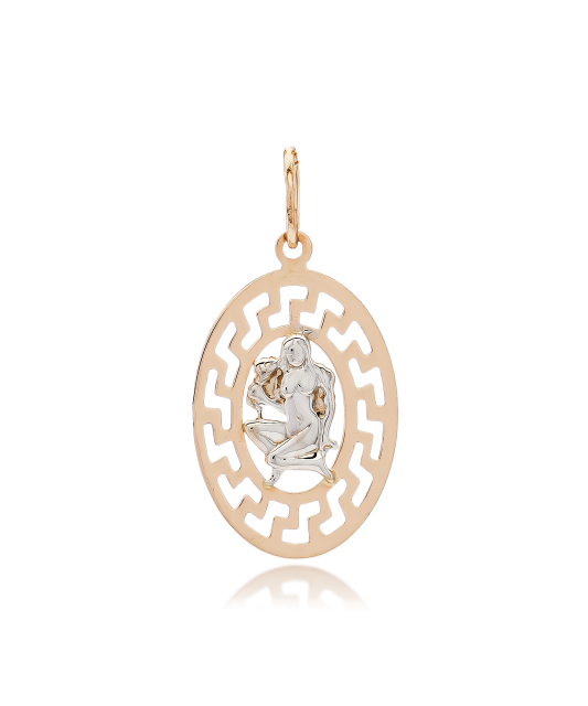 Золотой подвеска "Дева"