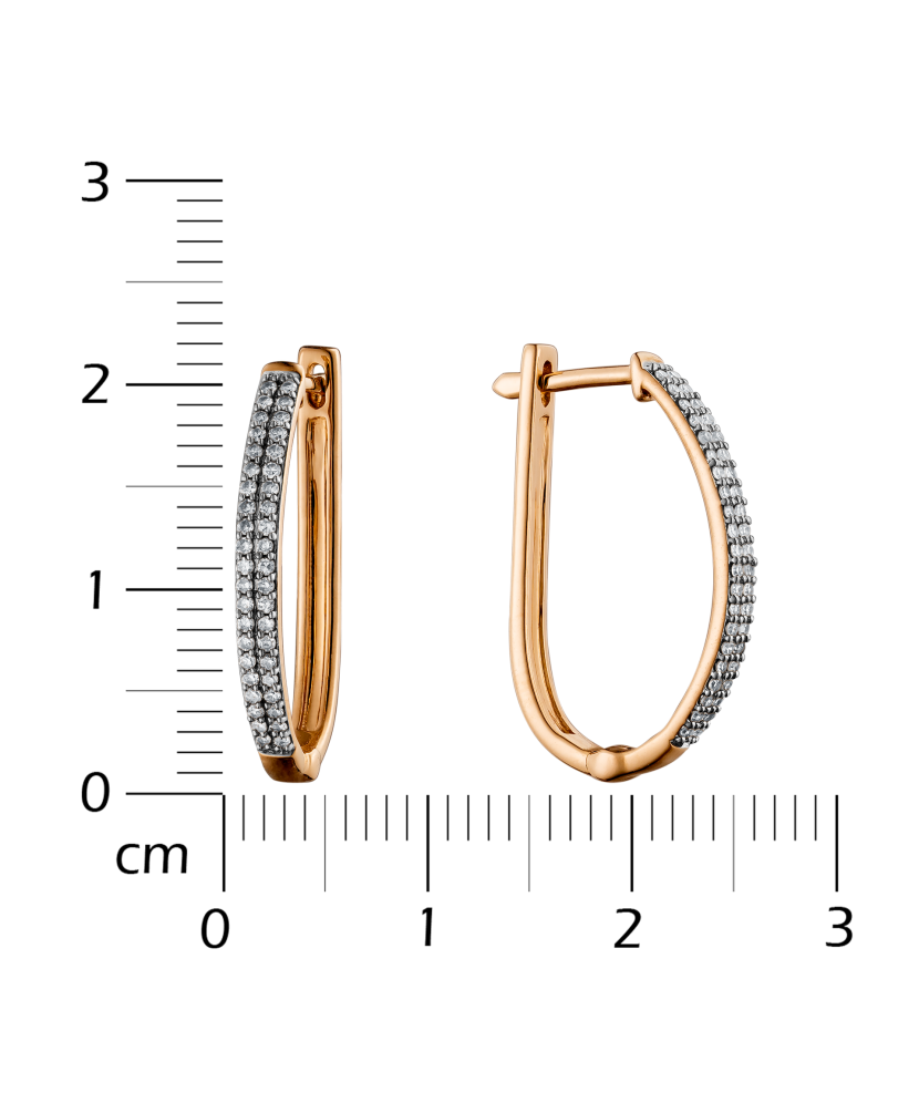 Kuldkõrvarõngad briljantidega