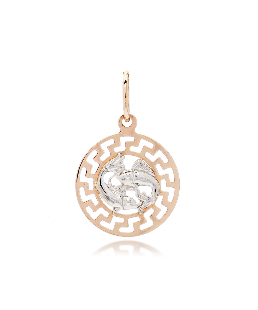 Золотой подвеска "Рыбы"