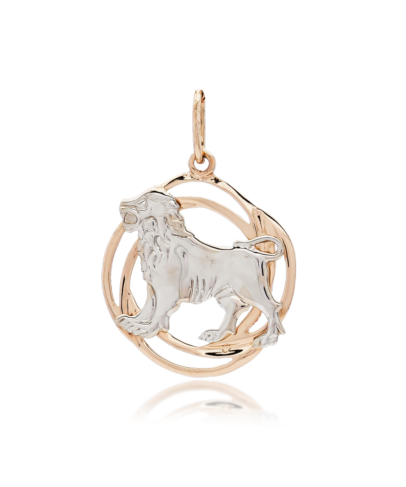 Золотой подвеска "Лев"