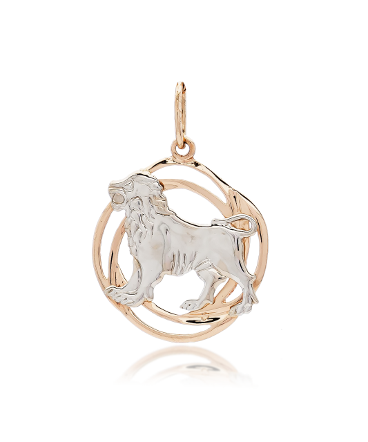Золотой подвеска "Лев"