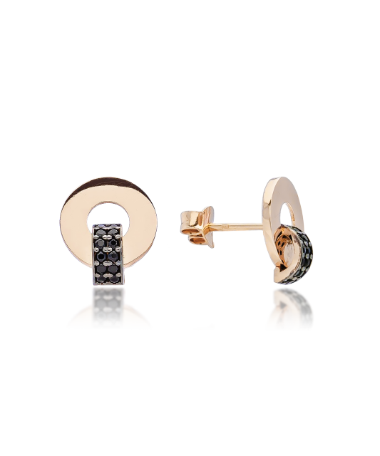 Kuldkõrvarõngad tsirkoonidega