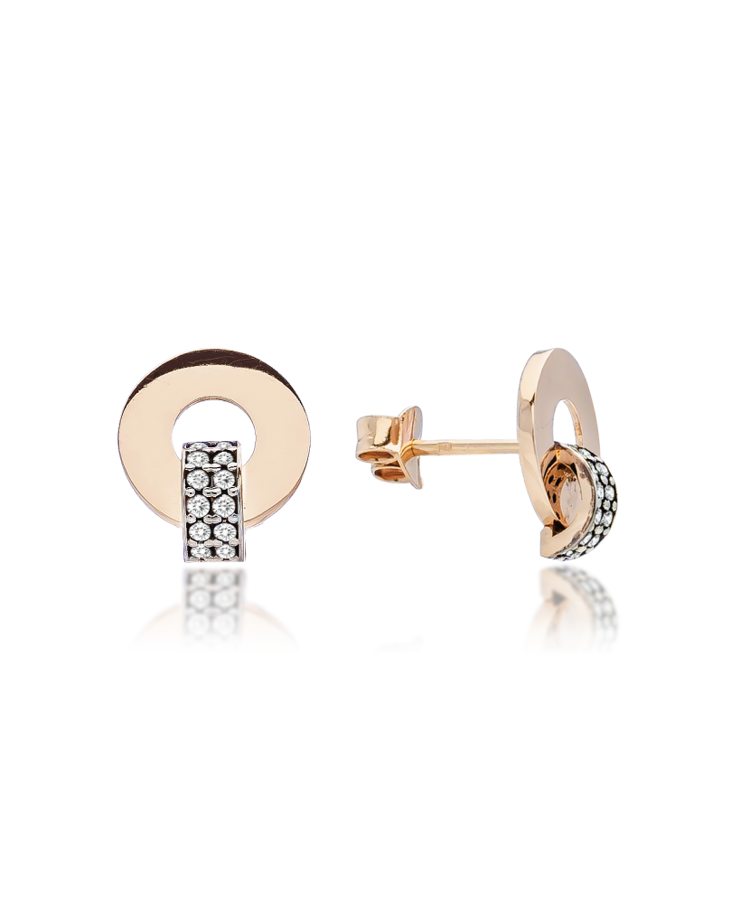 Kuldkõrvarõngad tsirkoonidega