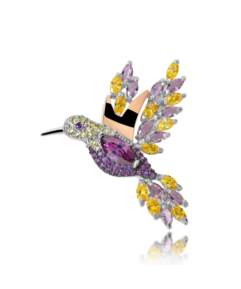 Hõbepross tsirkoonidega kullatud