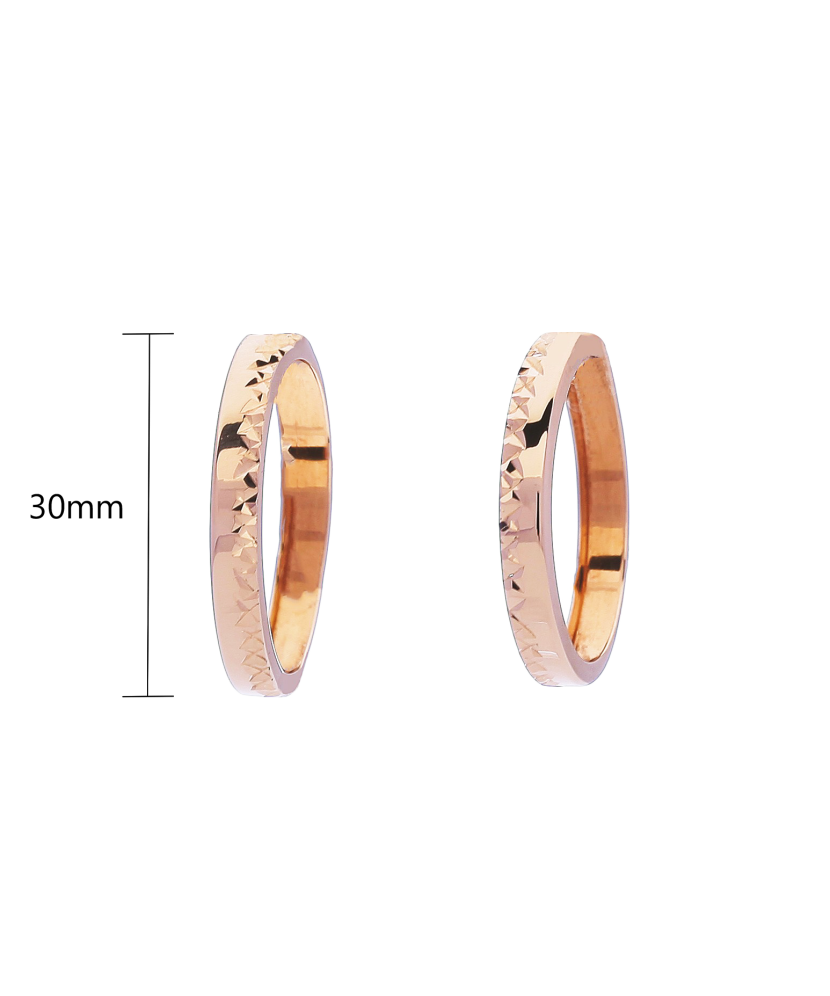 Kuldkõrvarõngad 30mm Goldinga 00658B