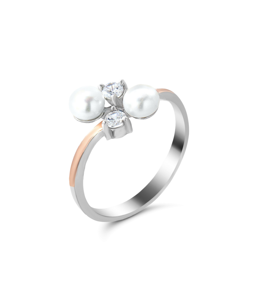 Hõbesõrmus pärliga, kullatud Goldinga GS-01-TOSKANA-10