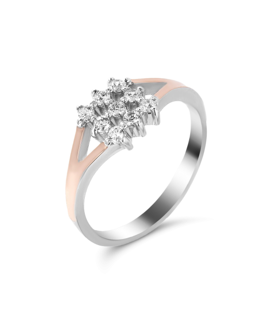 Hõbesõrmus tsirkoonidega kullatud Goldinga GS-01-SIENA-10