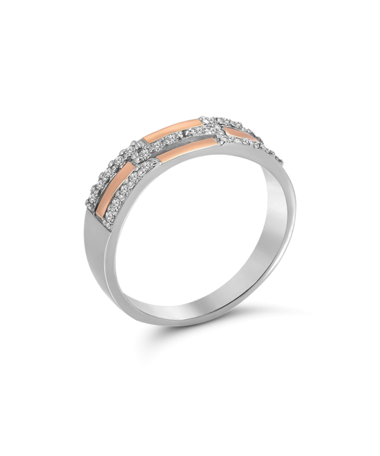 Hõbesõrmus tsirkoonidega kullatud Goldinga GS-01-OASIS-10