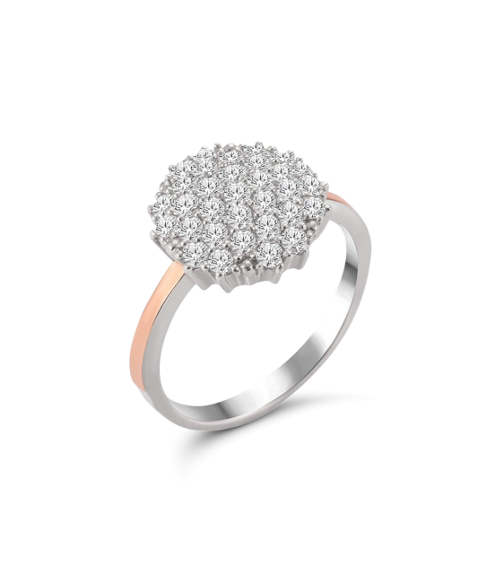 Hõbesõrmus tsirkoonidega kullatud Goldinga GS-01-BERRY-10