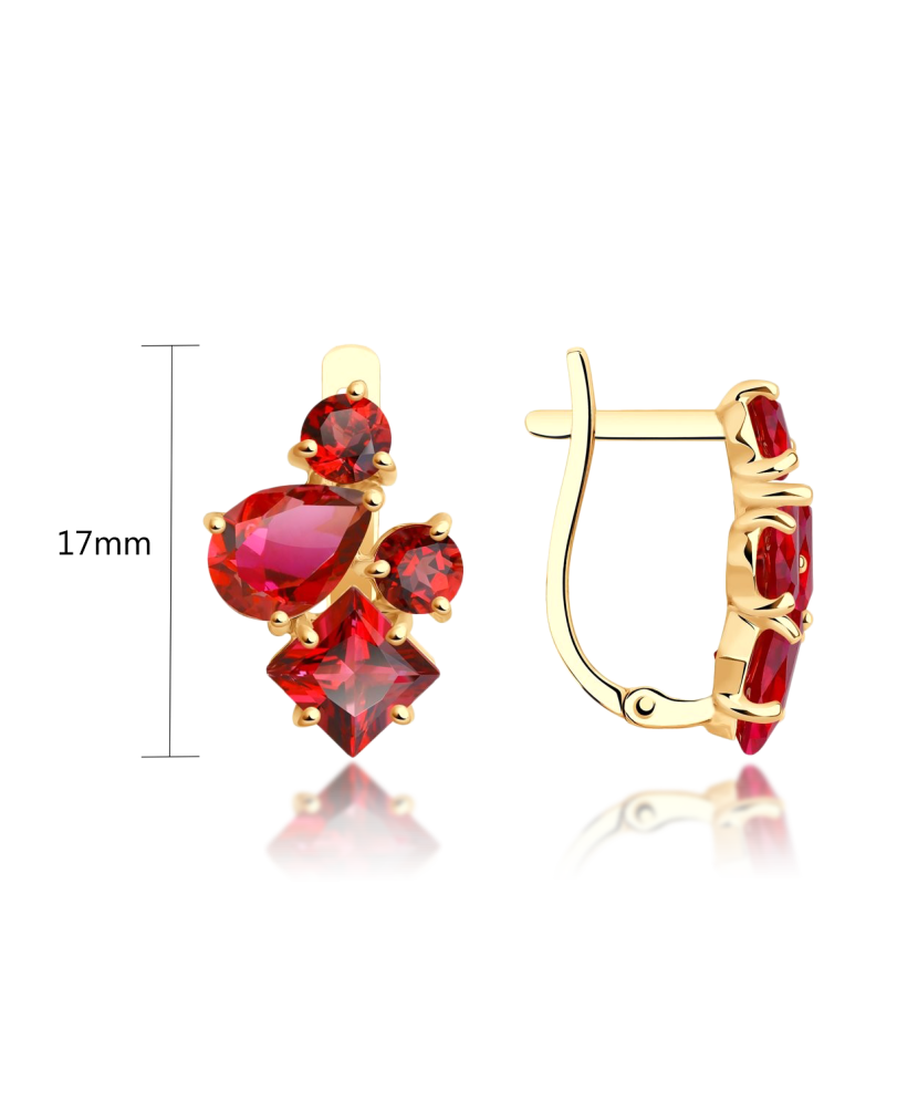 Kuldkõrvarõngad topaasidega Goldinga S727753