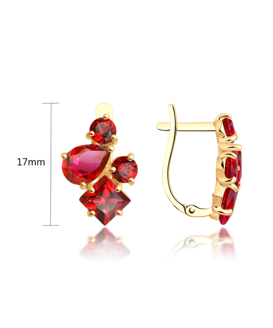 Kuldkõrvarõngad topaasidega Goldinga S727753