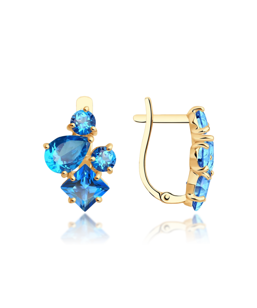 Kuldkõrvarõngad topaasidega Goldinga S727752