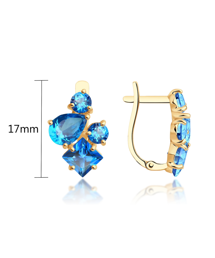 Kuldkõrvarõngad topaasidega Goldinga S727752