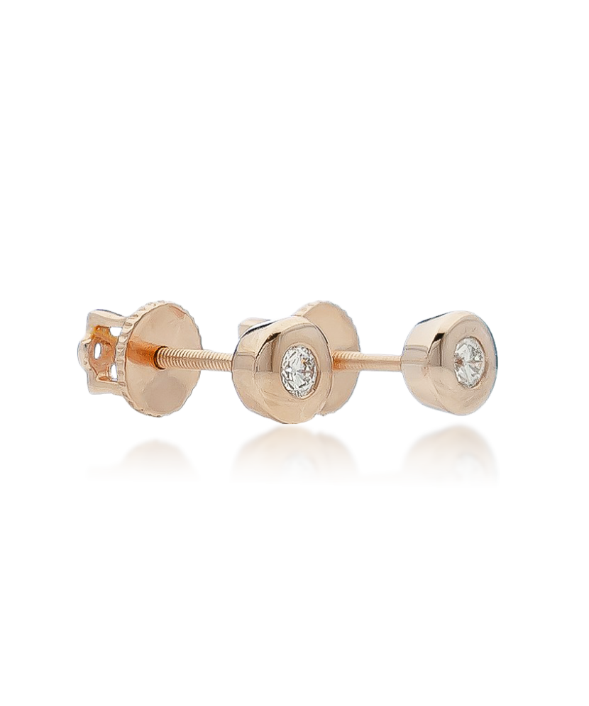 Kuldkõrvarõngad briljandiga Goldinga 01617