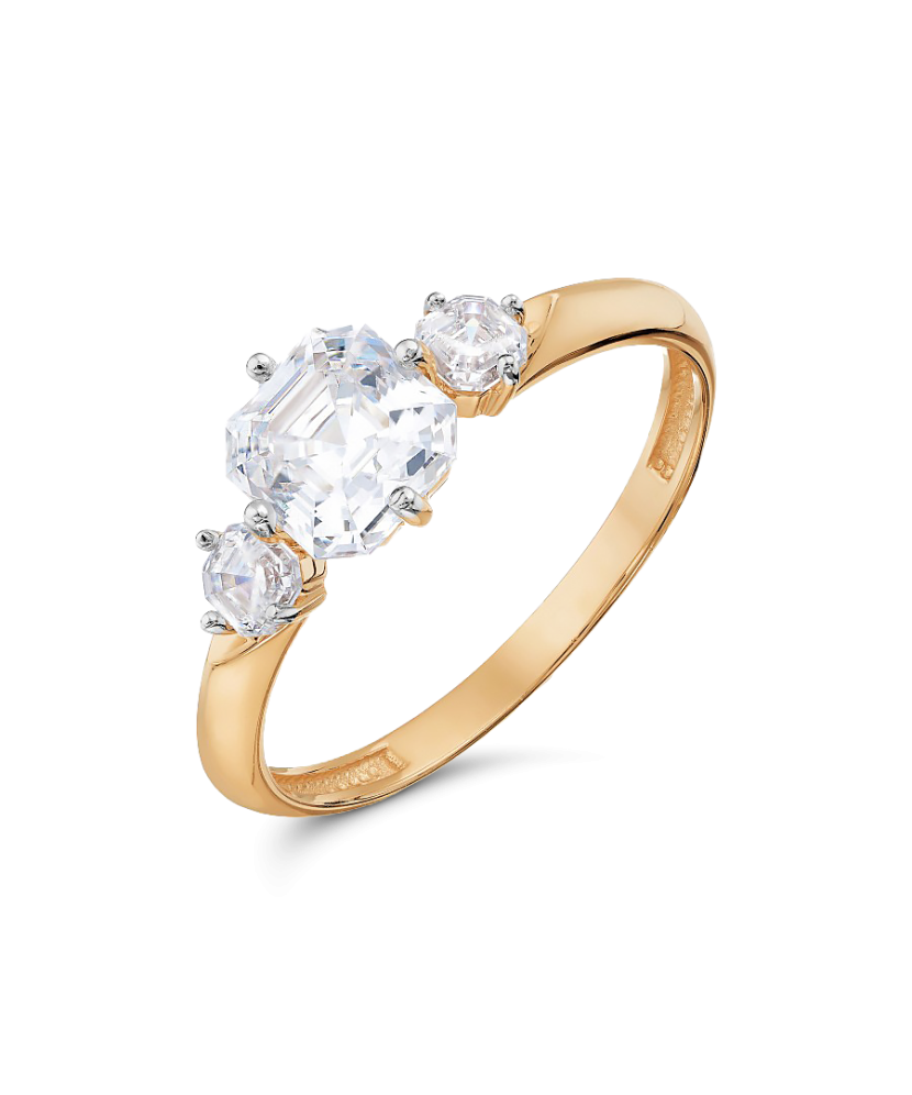 Kuldsõrmus kristallidega Goldinga T14201A238