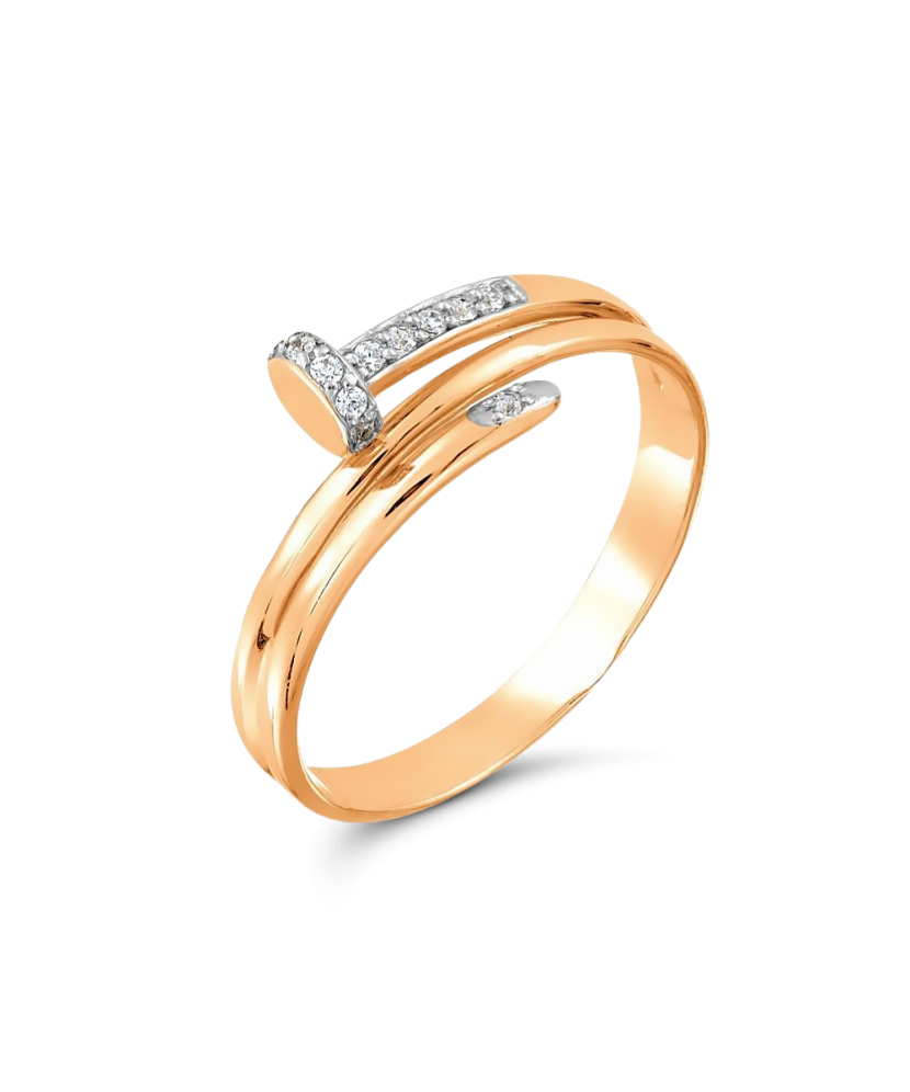 Kuldsõrmus tsirkoonidega Goldinga T142017343