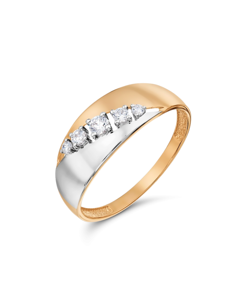 Kuldsõrmus tsirkoonidega