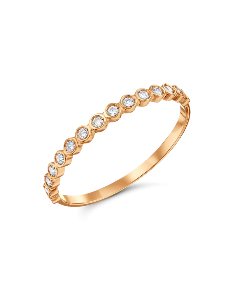 Золотое кольцо с цирконами